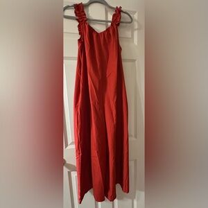 ❤️Rusty Red Sleeveless Romper❤️